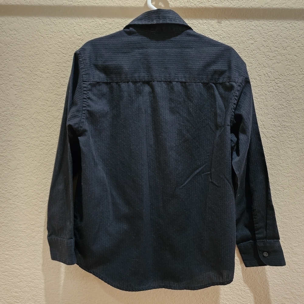 Chaps boys black button down dress shirt Size XS 6-7 - Picture 7 of 7
